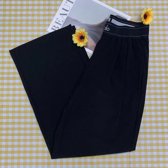 Regular ALO Yoga👩🏻Women's Black Pants Size XXS L💕Brand New - Picture 2 of 8